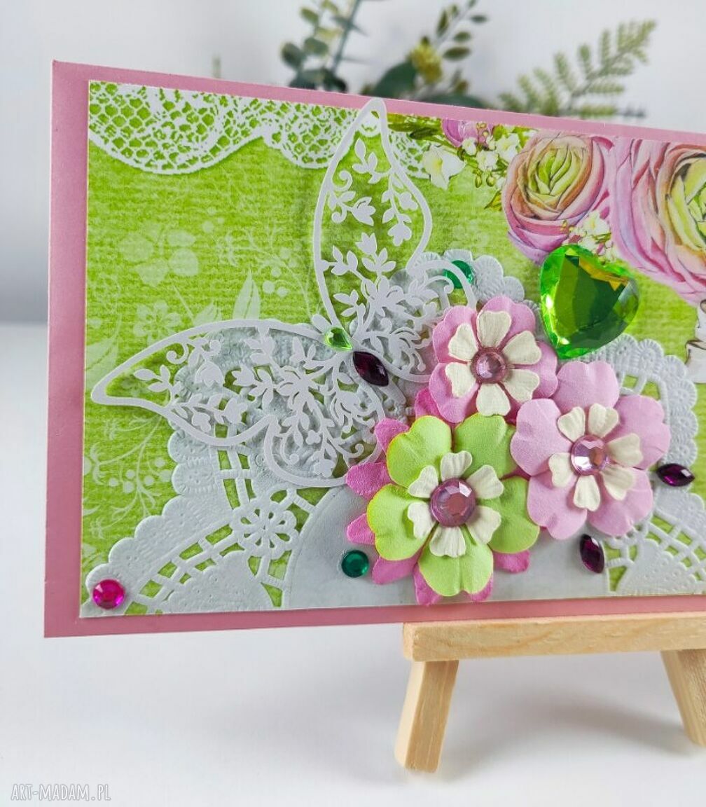 Koperta ślubna na pieniądze 22 x 11 cm - ozdobny prezent dla Młodej Pary