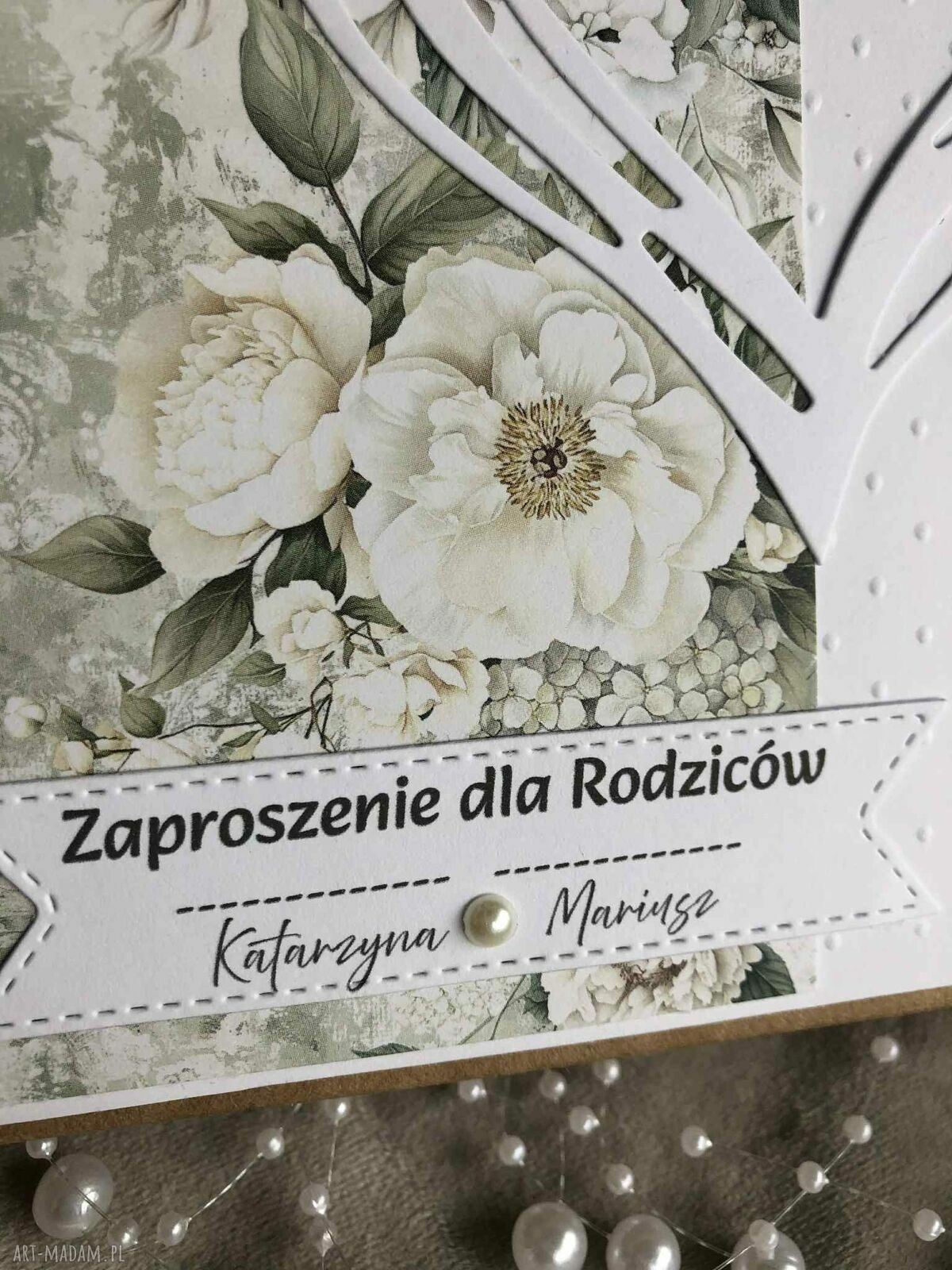 Zaproszenie ślubne dla rodziców w pudełku z personalizacją
