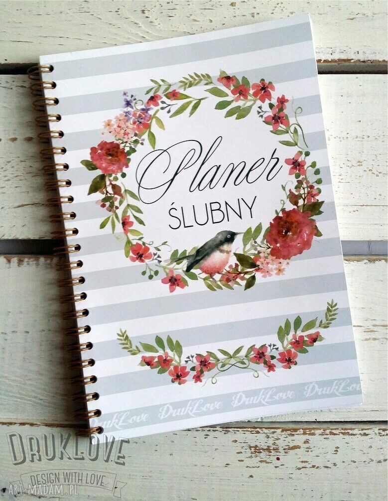 Planer ślubny - notes panny młodej A5 (14x20 cm)