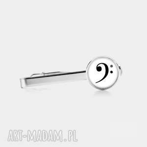 spinka do krawata z grafiką bass clef