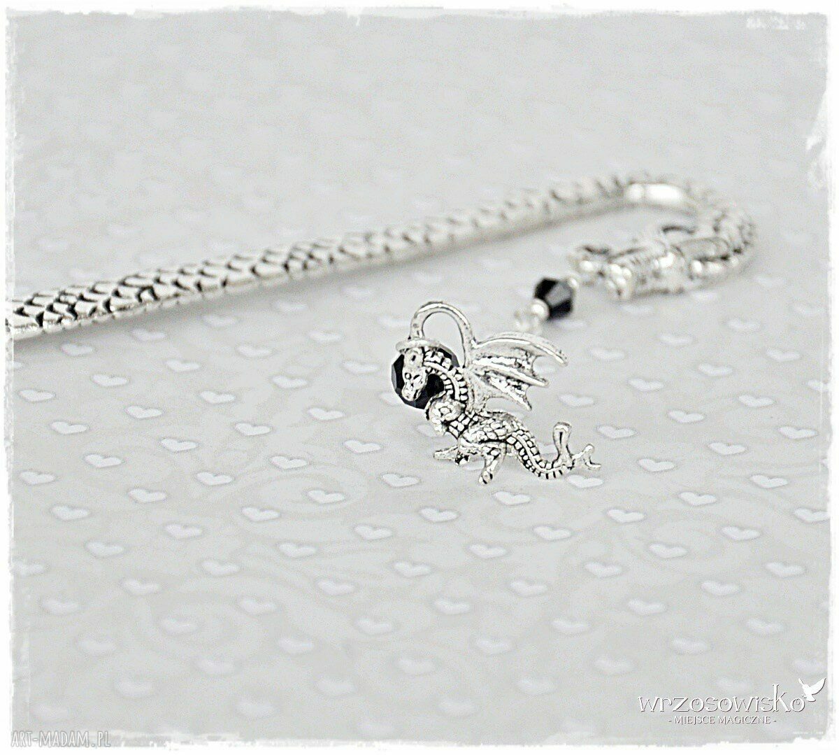 Smocza zakładka handmade