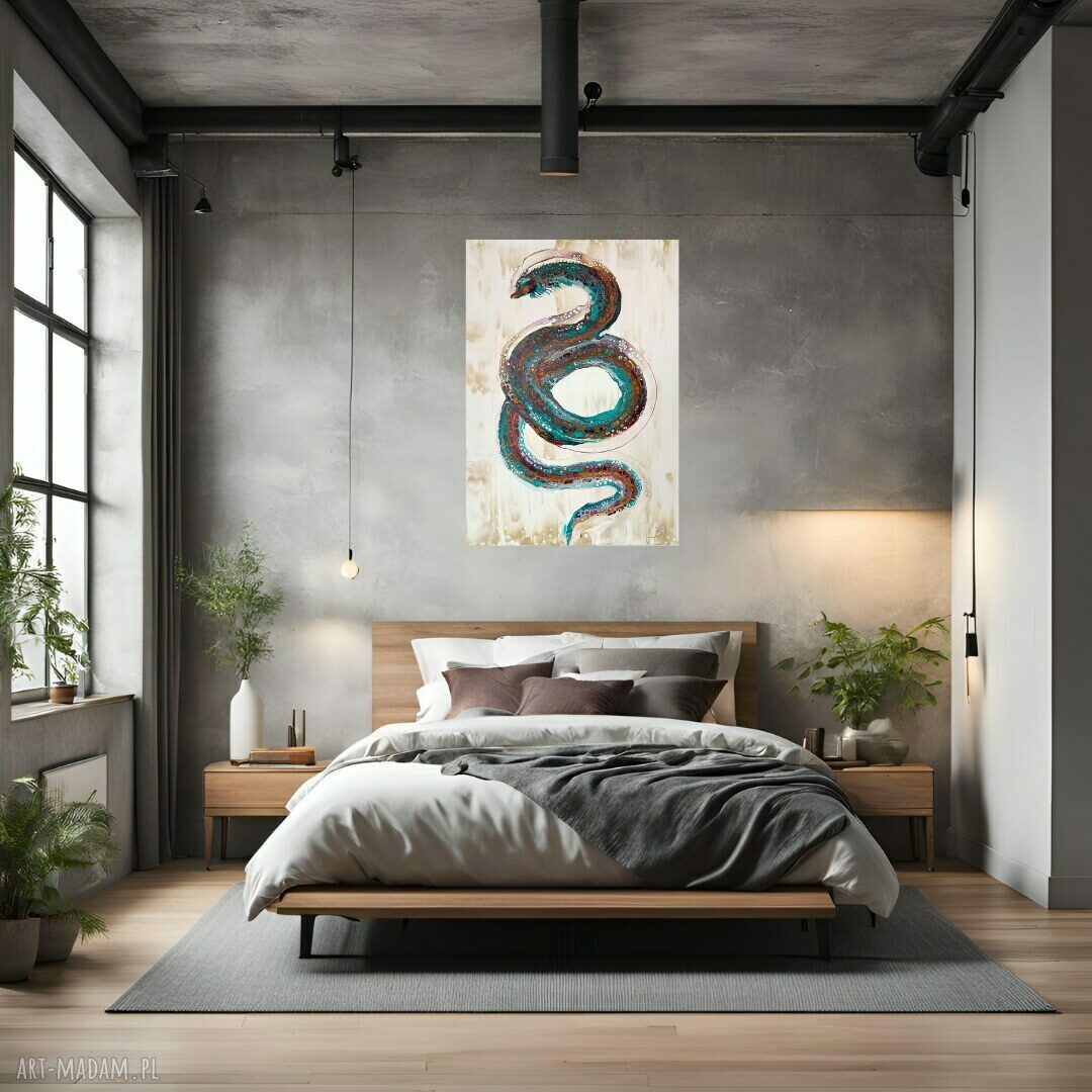 SMOK WIATRU - duży obraz akryl na płótnie 70x100 cm (abstrakcja)