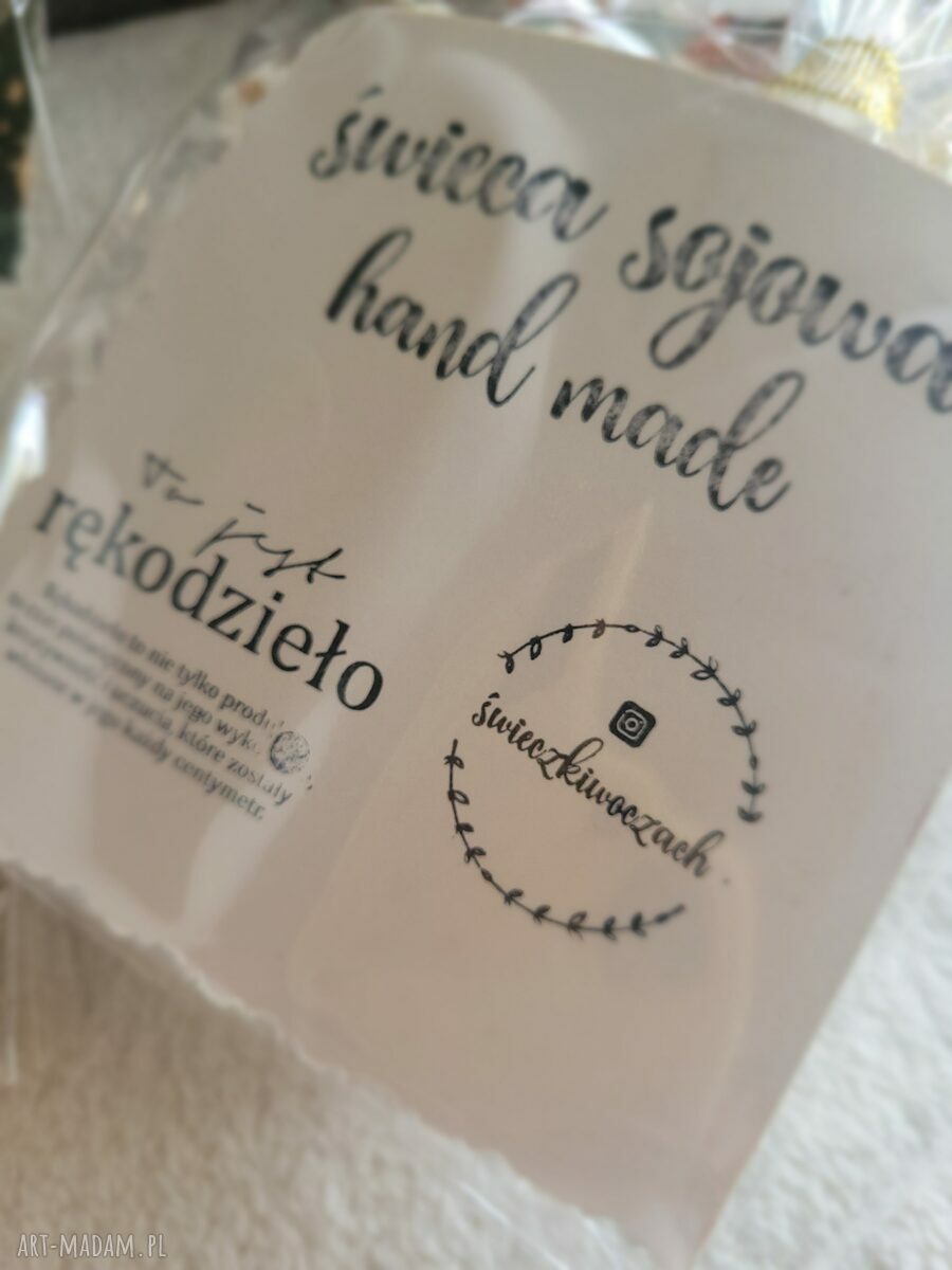 Śnieżynki - świece sojowe w prezencie, ręcznie malowane