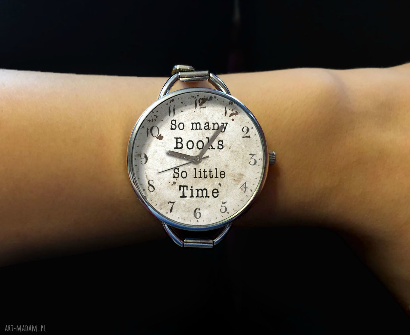 zegarki: So many books Zegarek z dużą tarczką 0920WS ręczne wykonanie