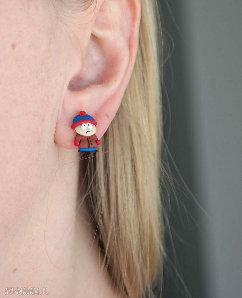 South Park - Stan - lekkie i wygodne kolczyki wkręty