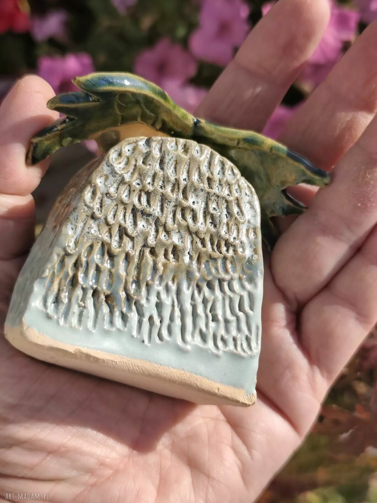 Ceramiczna sowa handmade - wyjątkowa figurka ptaka