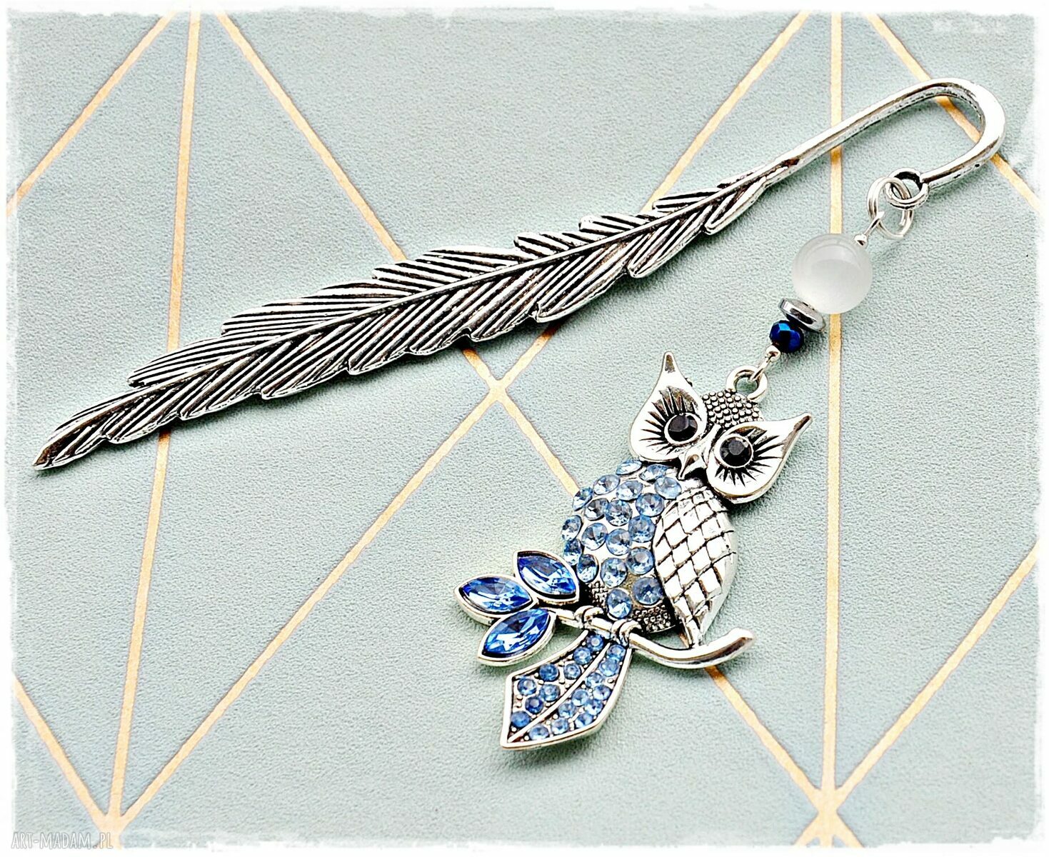 Sowa wystawna zakładka, prezent Dzień Nauczyciela Hand Made