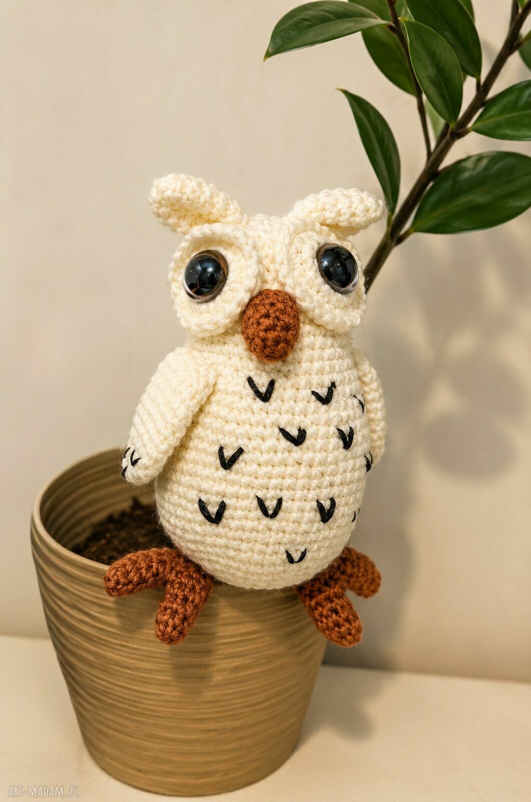 Sóweczka amigurumi - ręcznie szydełkowana sówka dla dziecka