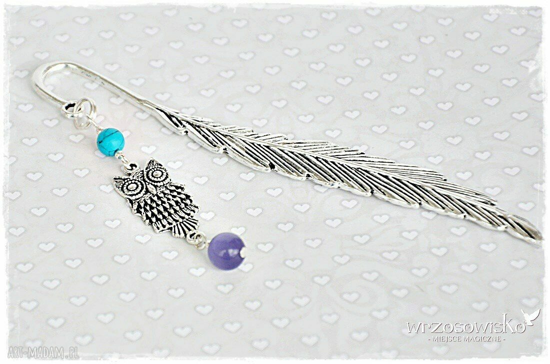 Sówka zakładniczka zakładka do książki hand made