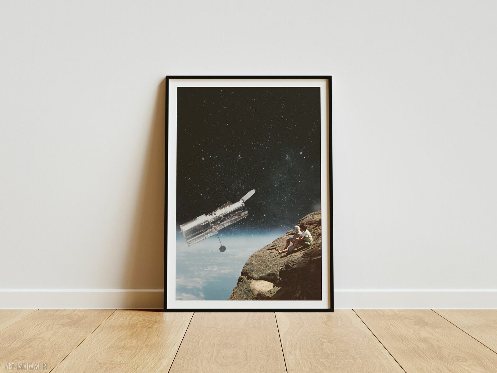 Plakat Space Taxi - kolaż Fine Art A3
