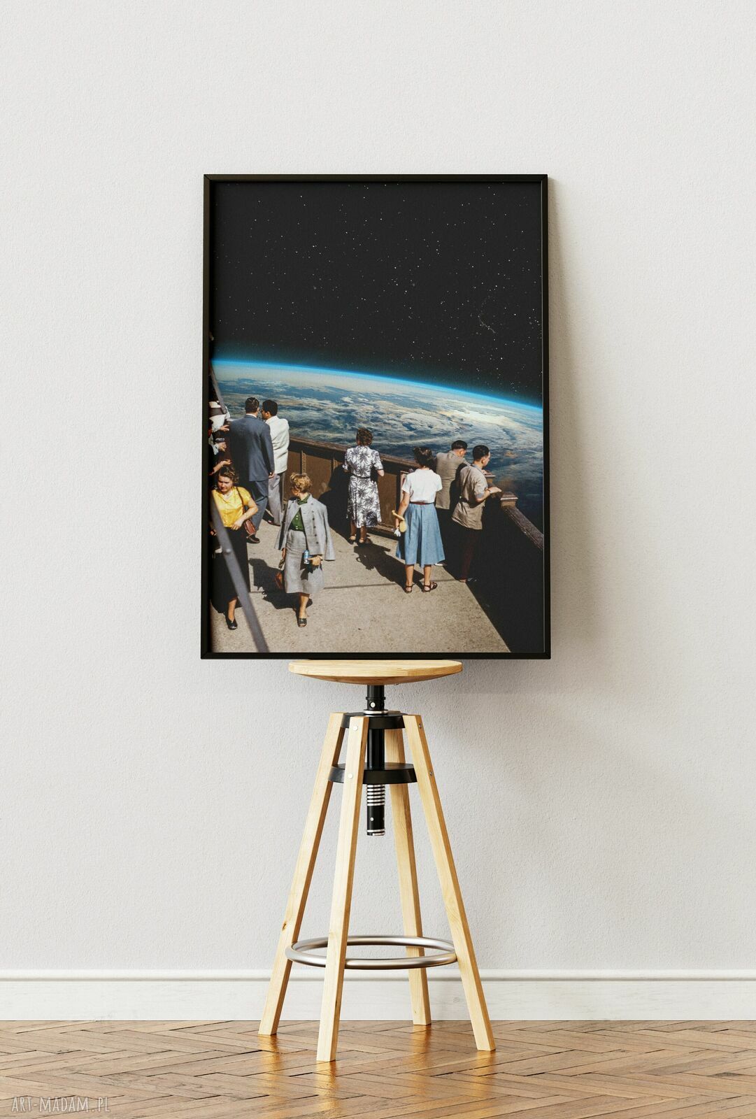 Plakat Spacer - Kolaż Fine Art A3 dla podróżnika