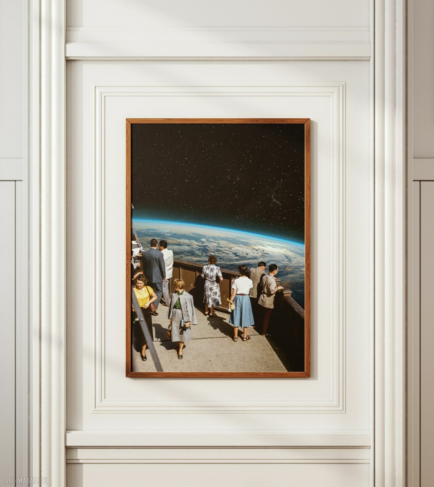 Plakat Spacer - Kolaż Fine Art A3 dla podróżnika