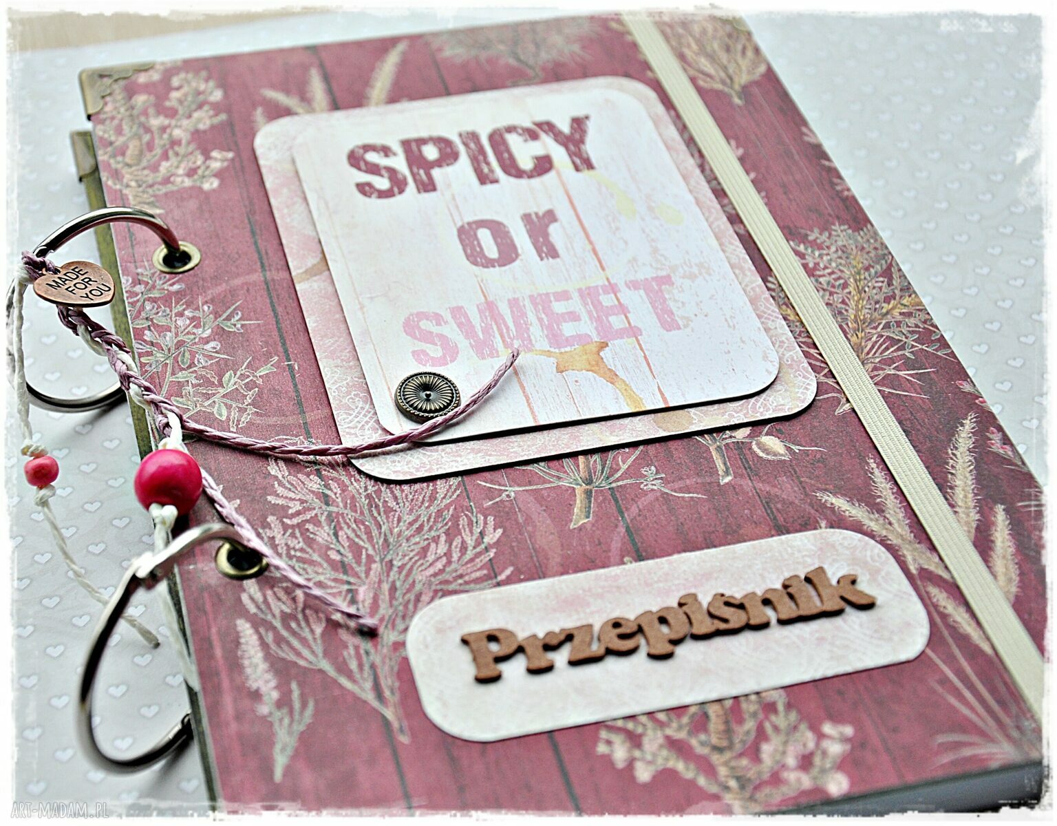 Spicy sweet niekończący się przepiśnik notatnik kulinarny