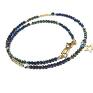 naszyjniki kamienie naturalne spinel navy blue and green /choker/