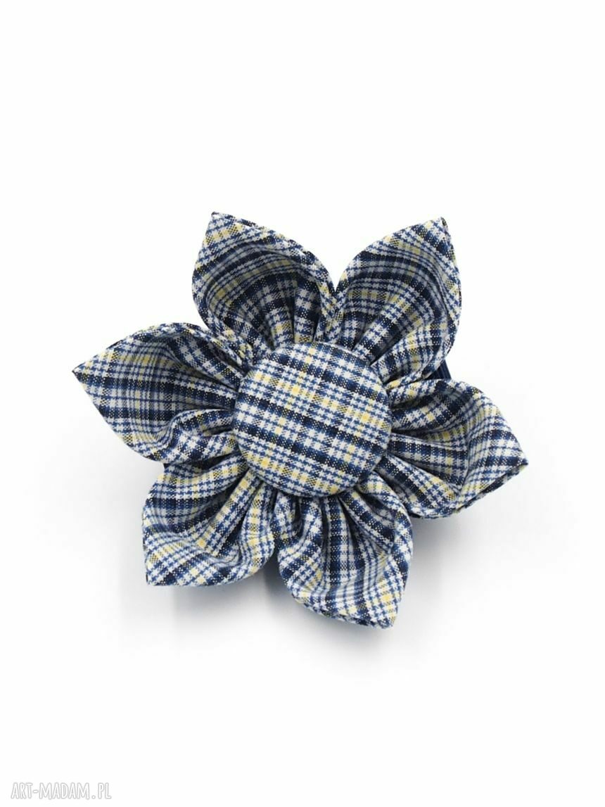 Ręcznie wykonana spinka do włosów Cotton Flower Vanda - 100% bawełna
