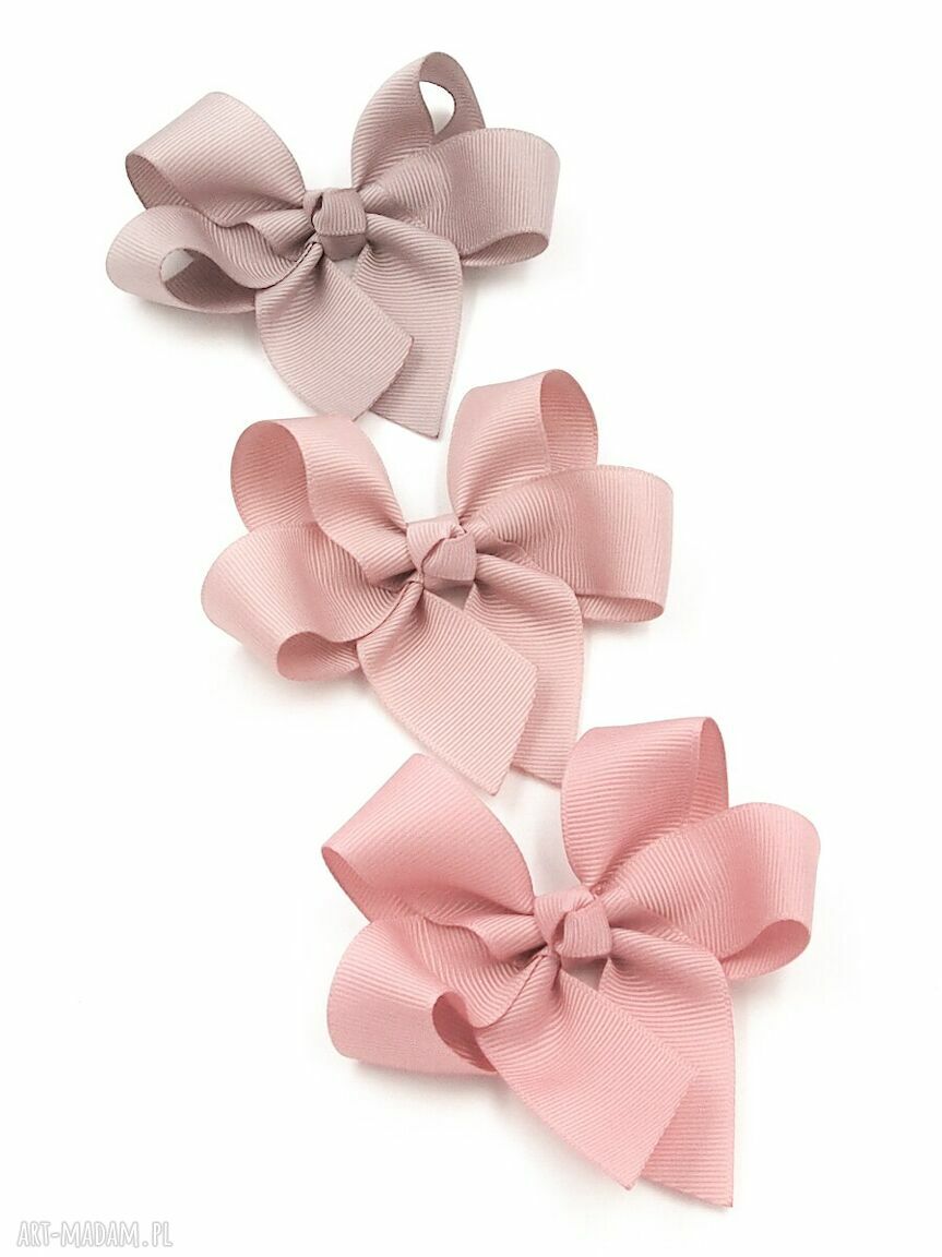 Spinka do włosów Kokarda Lili dusty rose