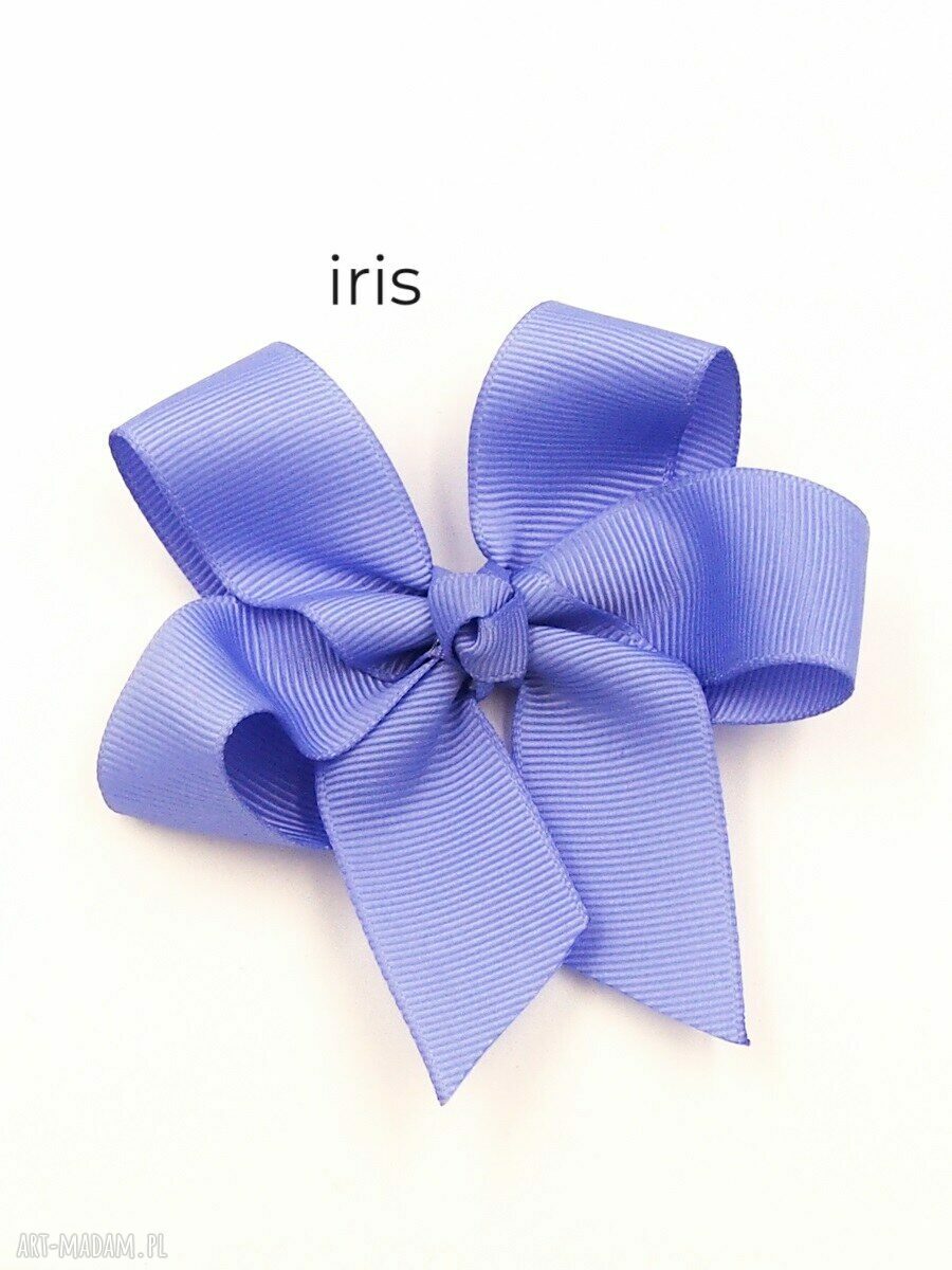 Spinka do włosów Big Bow Iris - rękodzieło na klipsie