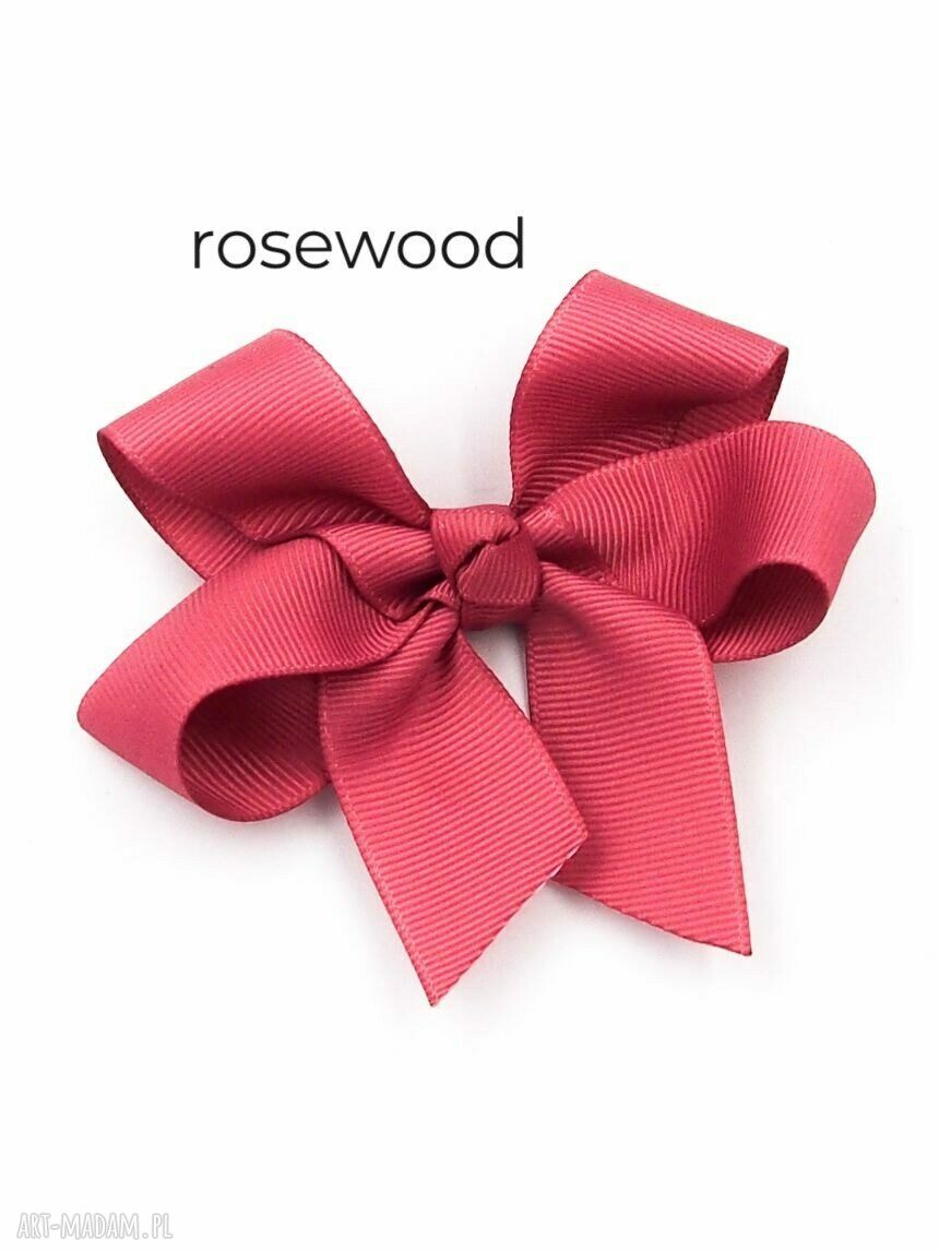 Spinka do włosów Big Bow Rosewood - duża kokarda handmade
