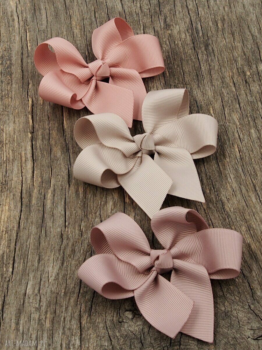 Spinka do włosów Kokarda Lili dusty rose