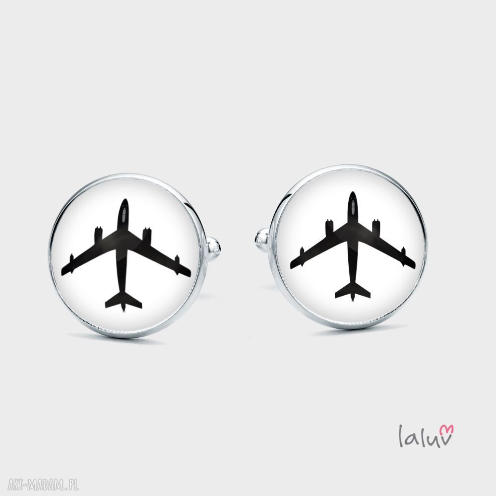Spinki do mankietów Boeing - prezent dla fana lotnictwa