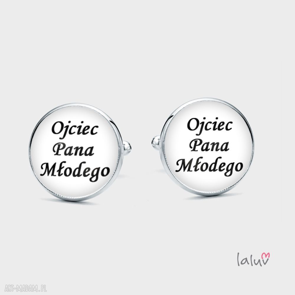 Spinki do mankietów dla Ojca Pana Młodego - ślub i wesele (ręcznie robione)