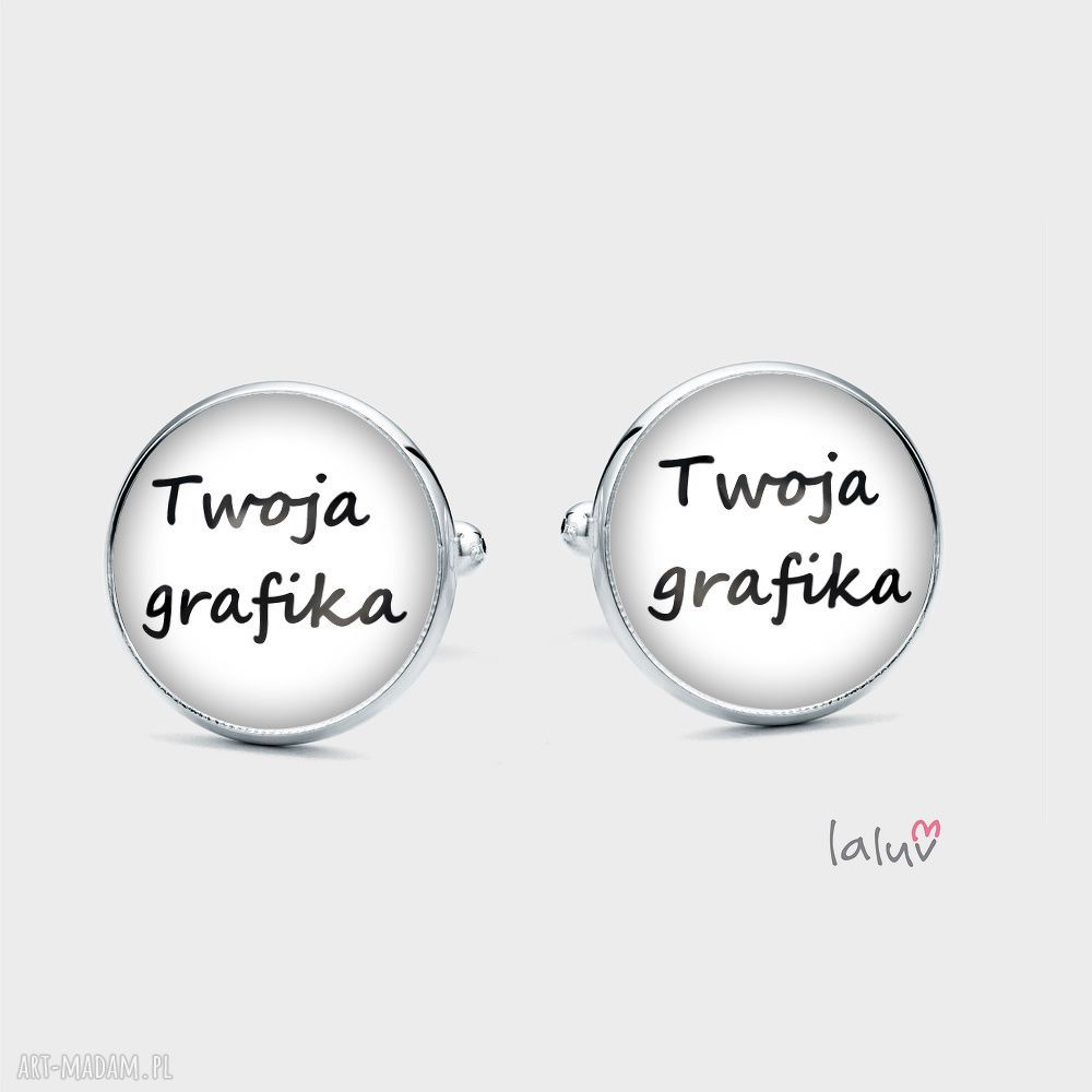 Spinki do mankietów - prezent z motywem grafiki