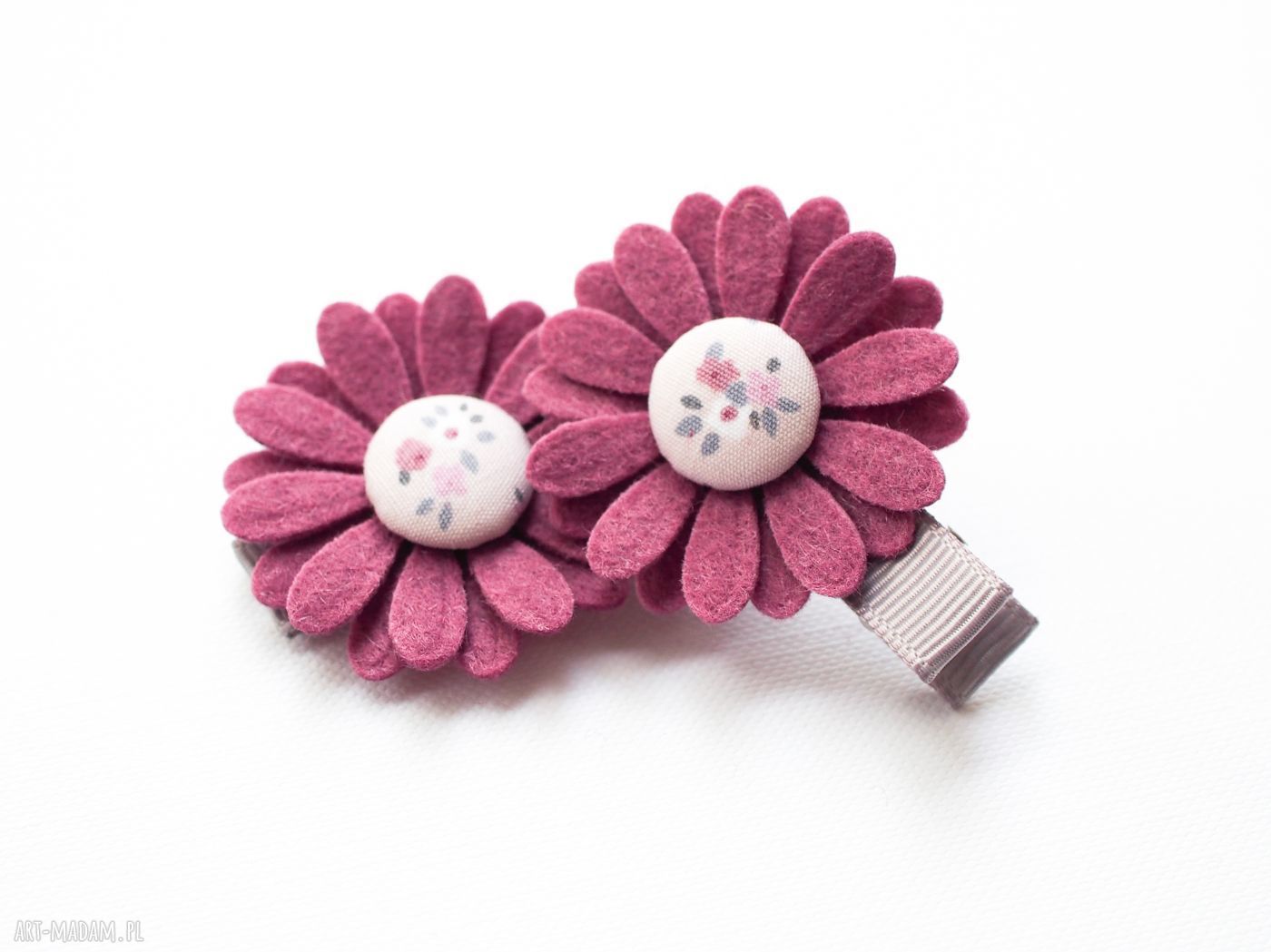 dla dziecka hand made - spinki do włosów - momilio