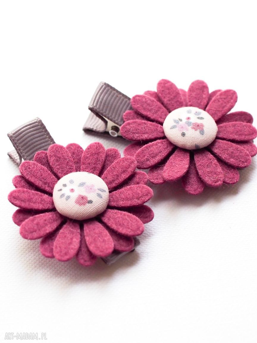 dla dziecka hand made - spinki do włosów - momilio