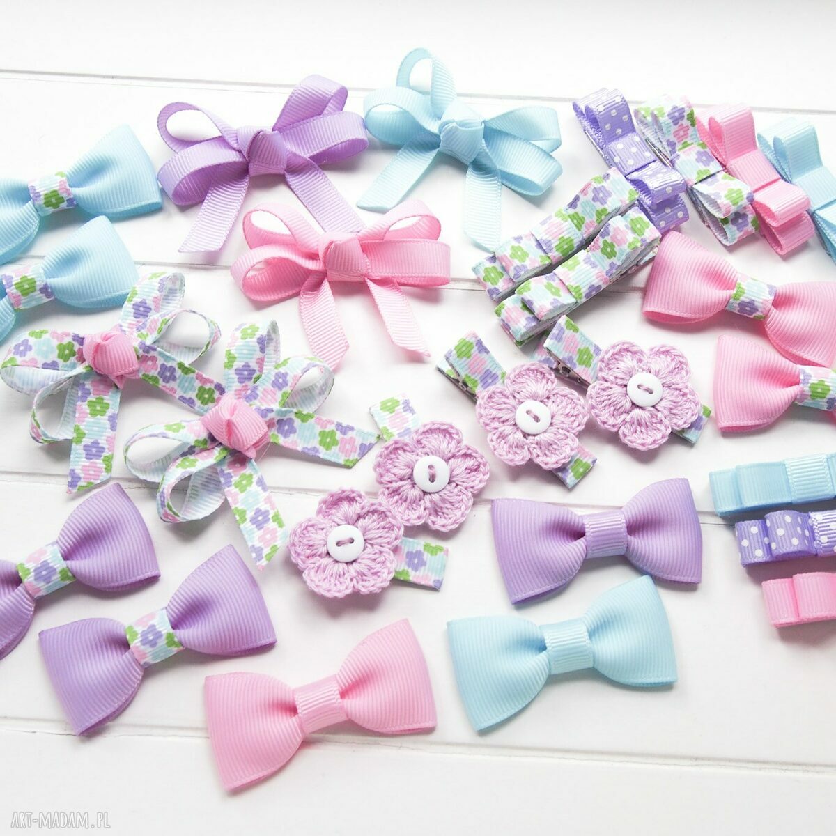 spinki do włosów kwiatuszki, spinkidowłosów