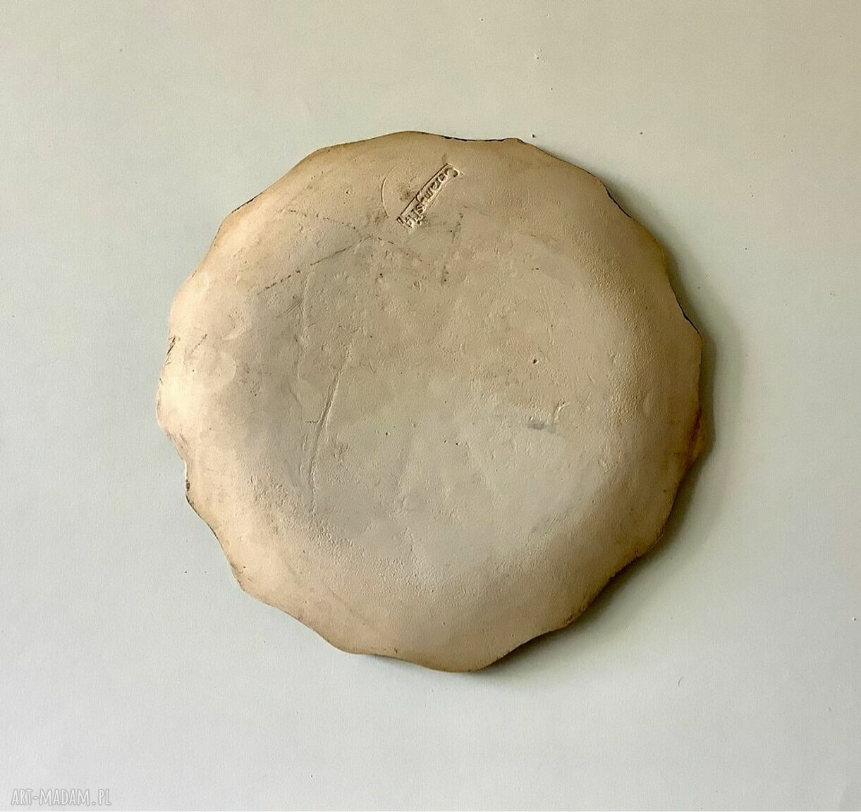 Spodeczek ceramiczny „Koronka” na biżuterię, słodycze i palo santo - rękodzieło