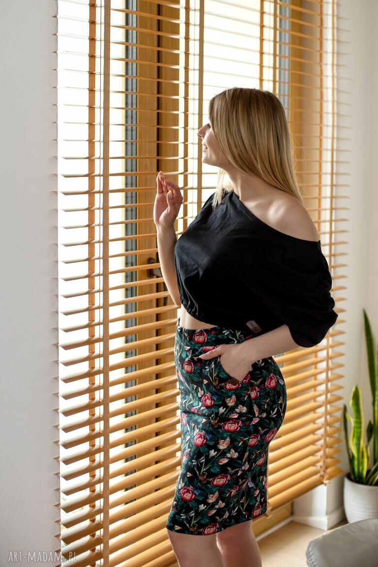 spódnice: Spódnica klasyczna ołówkowa Francja Ręcznie robione