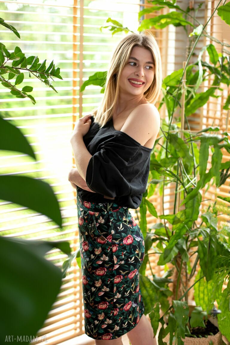 spódnice: Spódnica klasyczna ołówkowa Francja Ręcznie robione