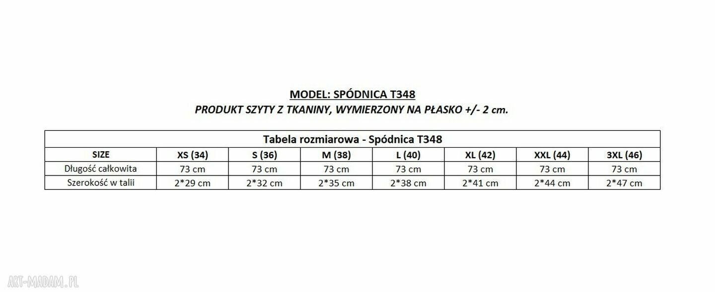 Spódnica midi z wysokim stanem T348 - dopasowany krój i ozdobny zamek