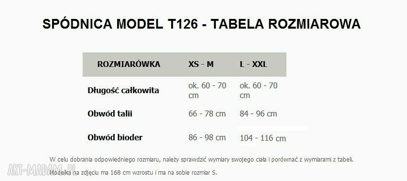 Spódnica T126 w paski SIZE PLUS