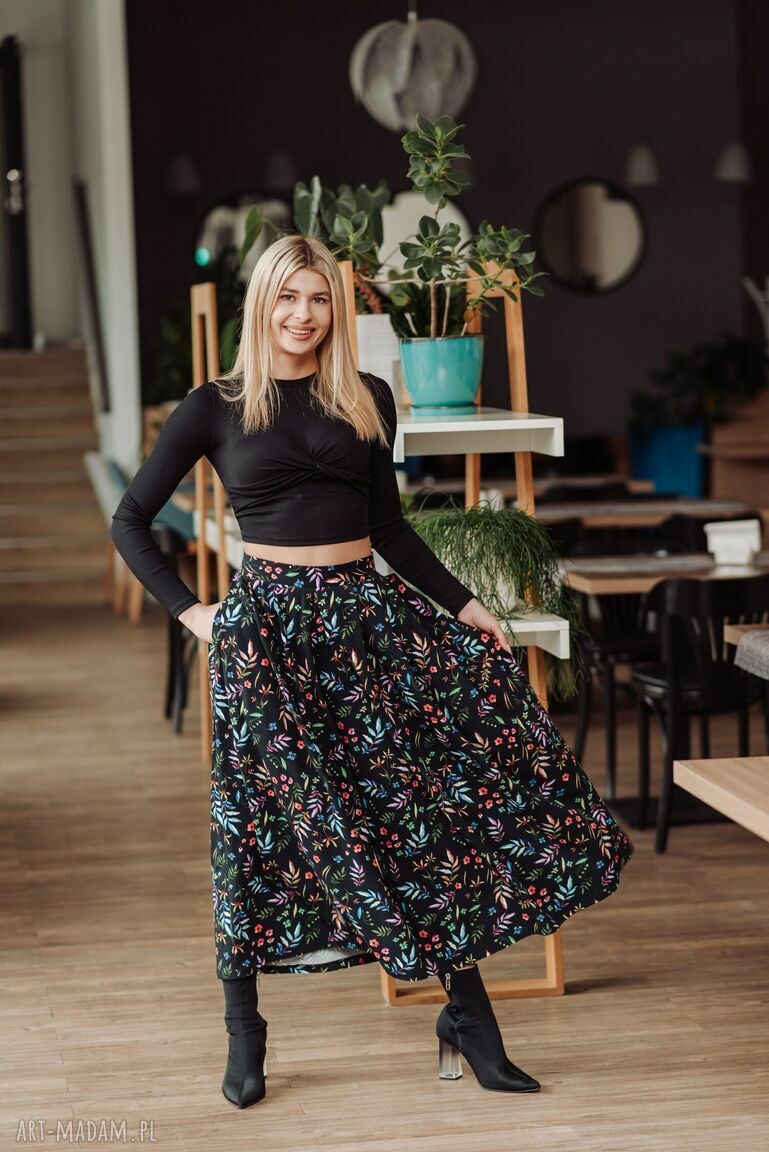 spodnie: spódnico spodnie ciemna łączka HandMade