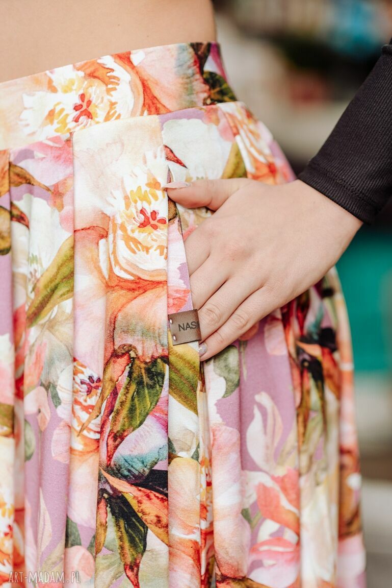 spodnie: spódnico spodnie wrzosowe piwonie HandMade