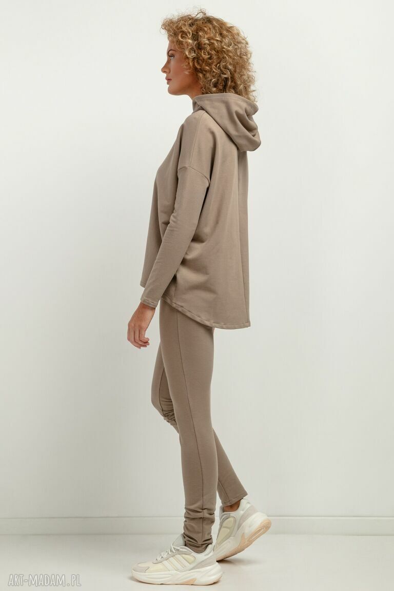 Spodnie dresowe legginsy T382 Cappuccino