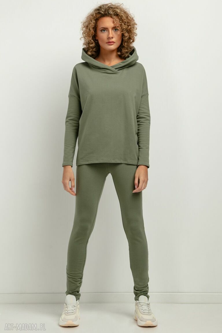 Spodnie dresowe legginsy Tessita T382 - zielone