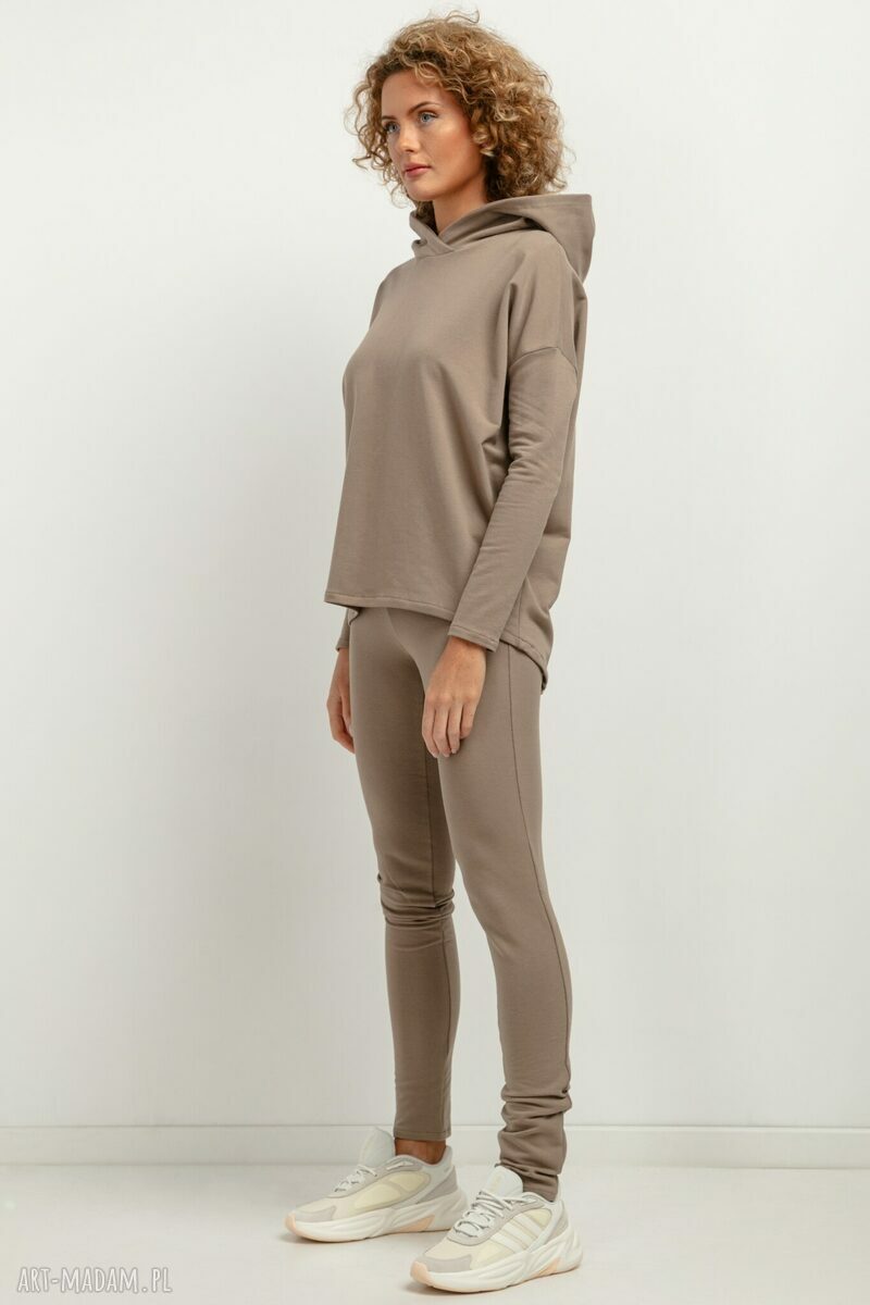 Spodnie dresowe legginsy T382 Cappuccino