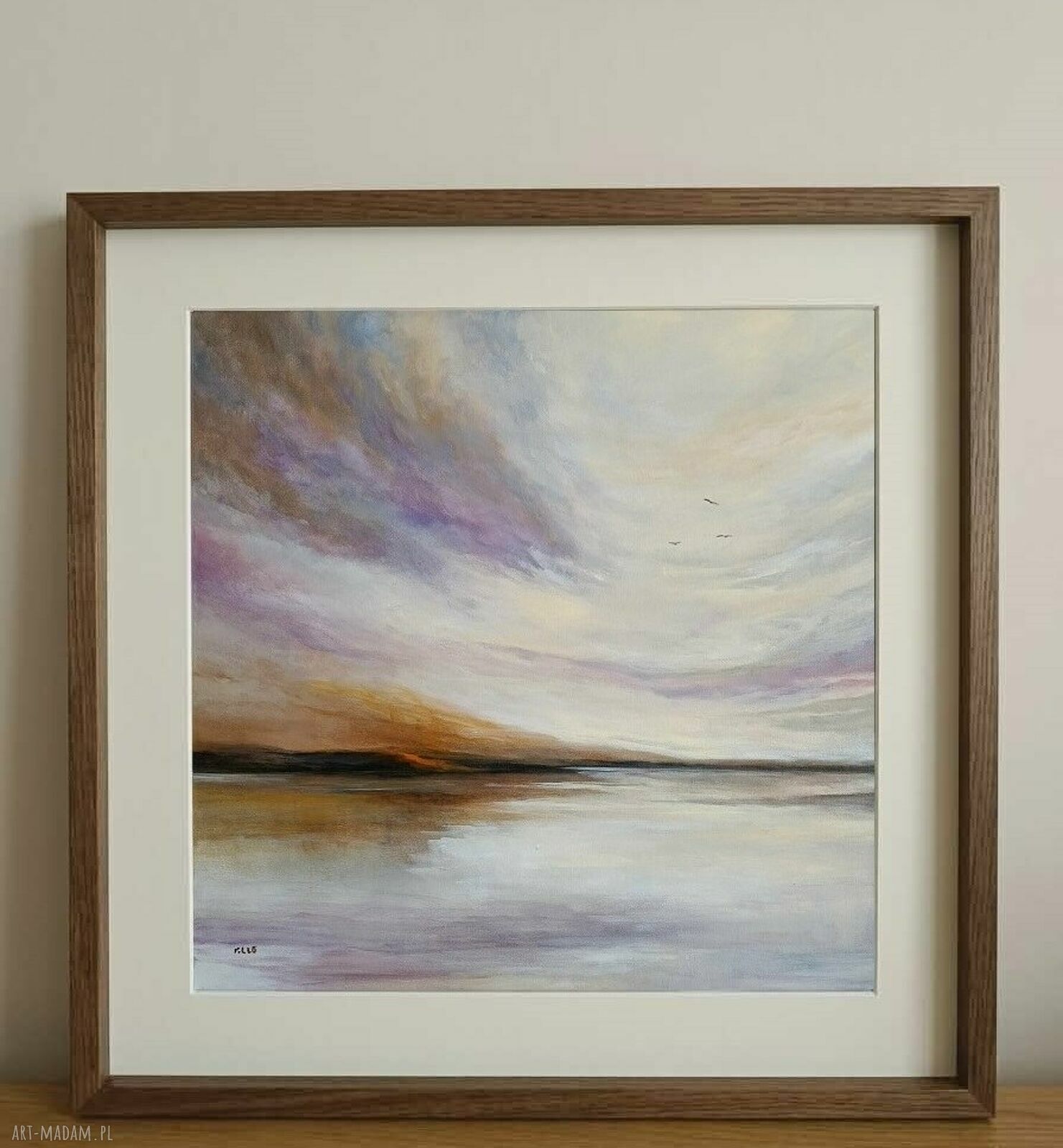SPÓKÓJ - ręcznie malowany obraz akrylowy 60x60 cm na płótnie