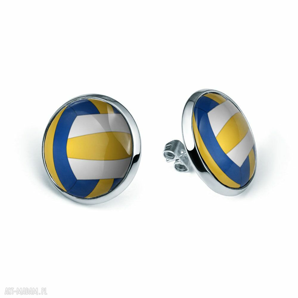 Kolczyki sztyfty Volleyball - uroczy prezent dla fanki siatkówki