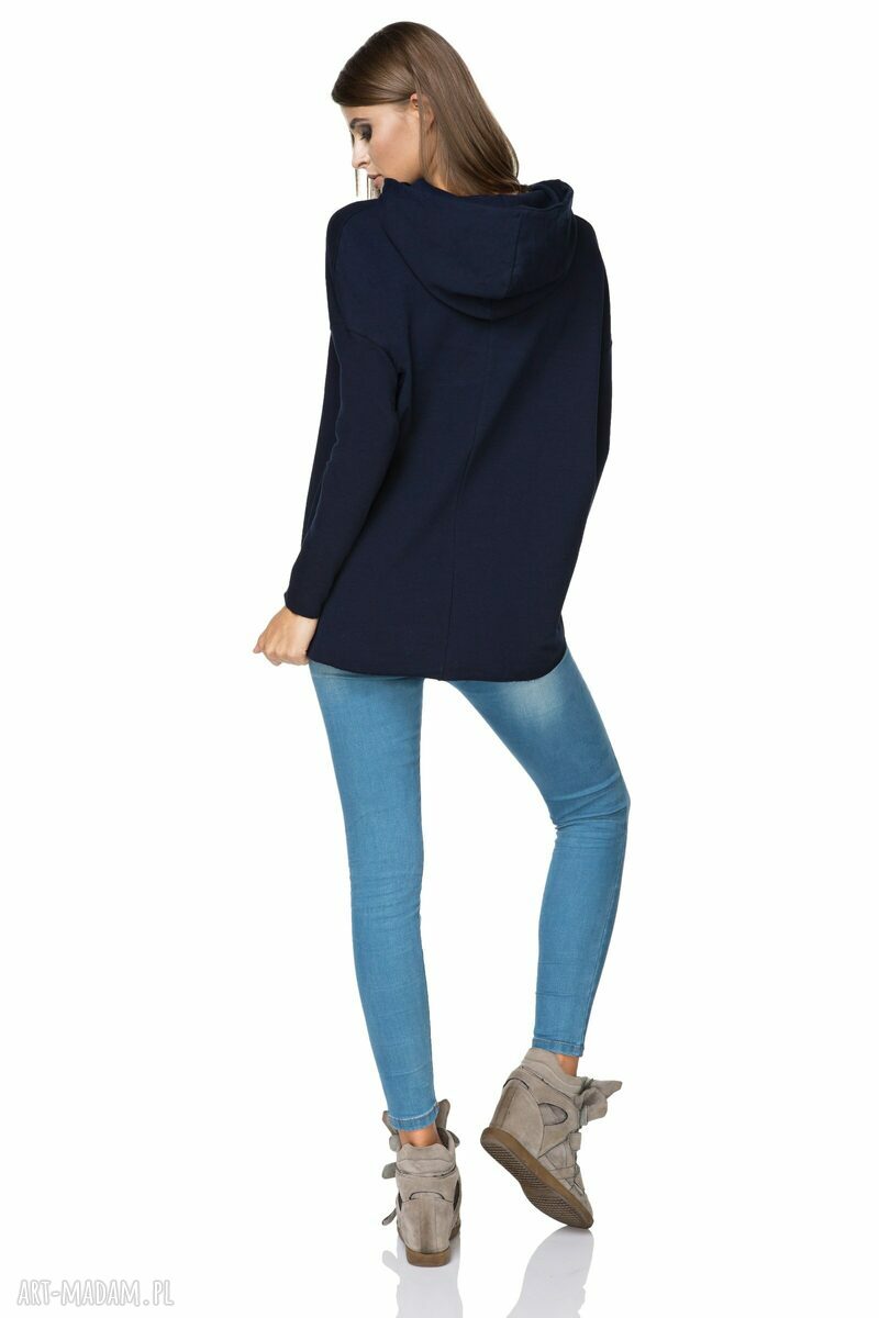 Sportowa bluza z kapturem T190 granatowa Tessita