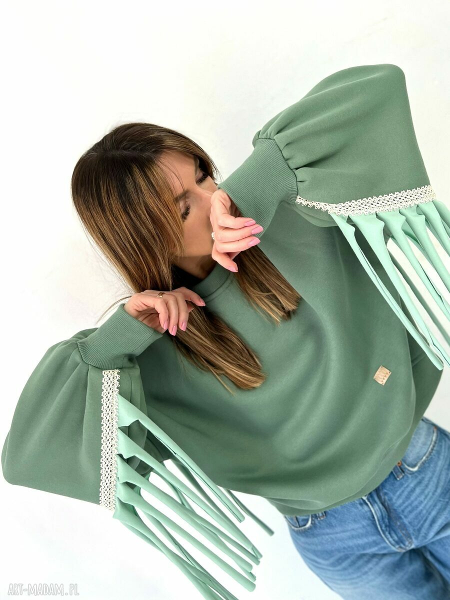 Spring Affair - bluza boho z frędzlami oversize