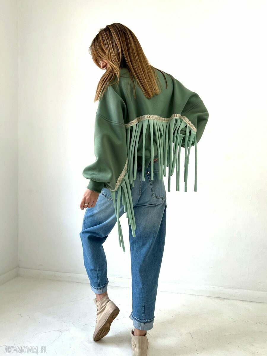 Spring Affair - bluza boho z frędzlami oversize