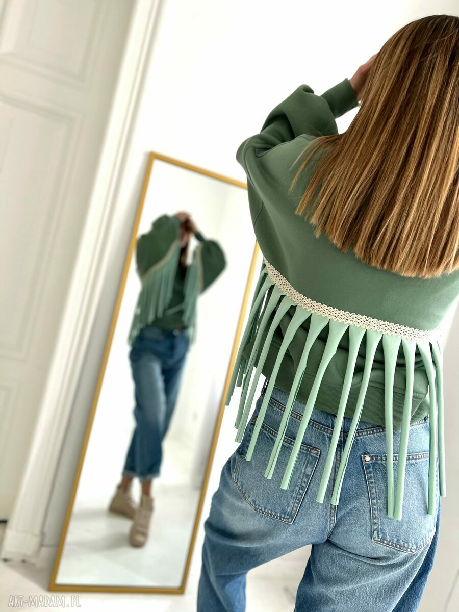 Spring Affair - bluza boho z frędzlami oversize