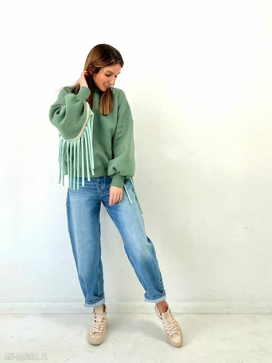 Spring Affair - bluza boho z frędzlami oversize