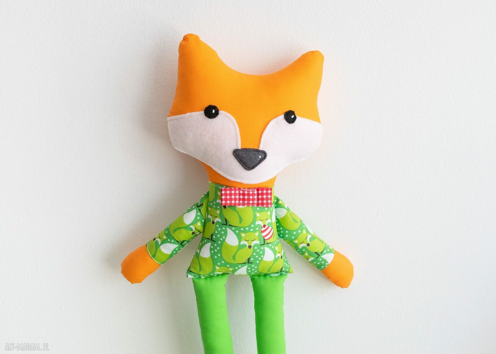 Sprytny lisek Olek 42 cm - handmade maskotka dla dziecka