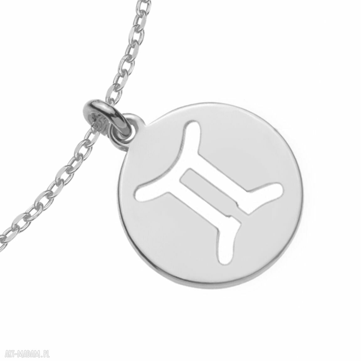 Srebrna bransoletka z zodiakiem Bliźniąt