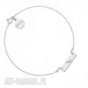 srebrna bransoletka z konstelacją byka