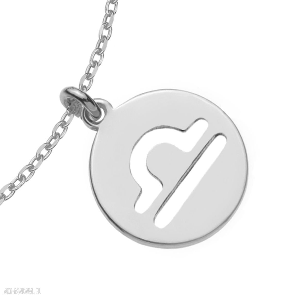 bransoletki: Srebrna bransoletka z zodiakiem Wagi Hand Made